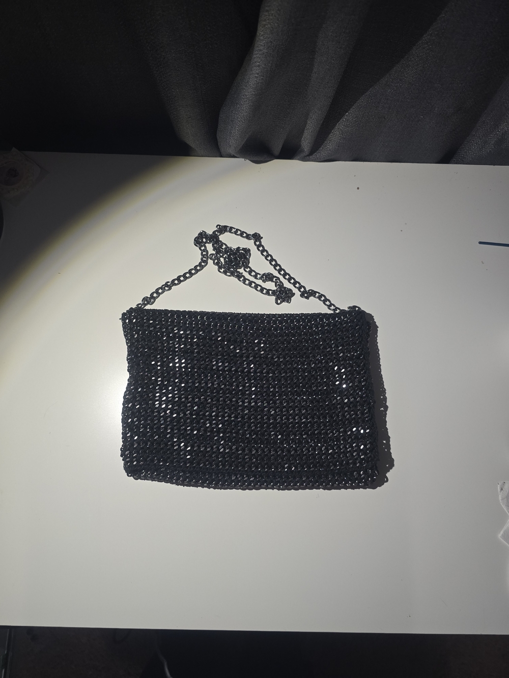 Black Chain Crossbody Bag